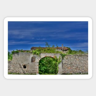 Derelict Italian Farmhouse Walls Sticker